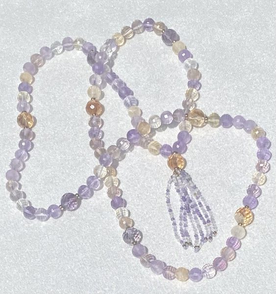 Ametrine mala with tassel
