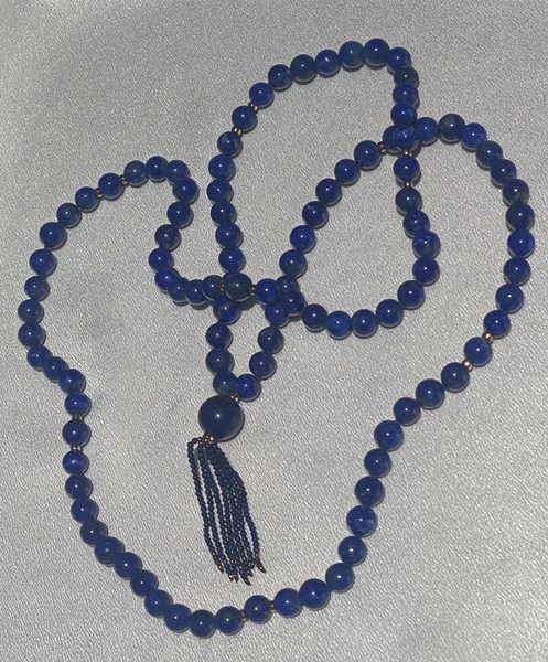Lapis mala with tassel